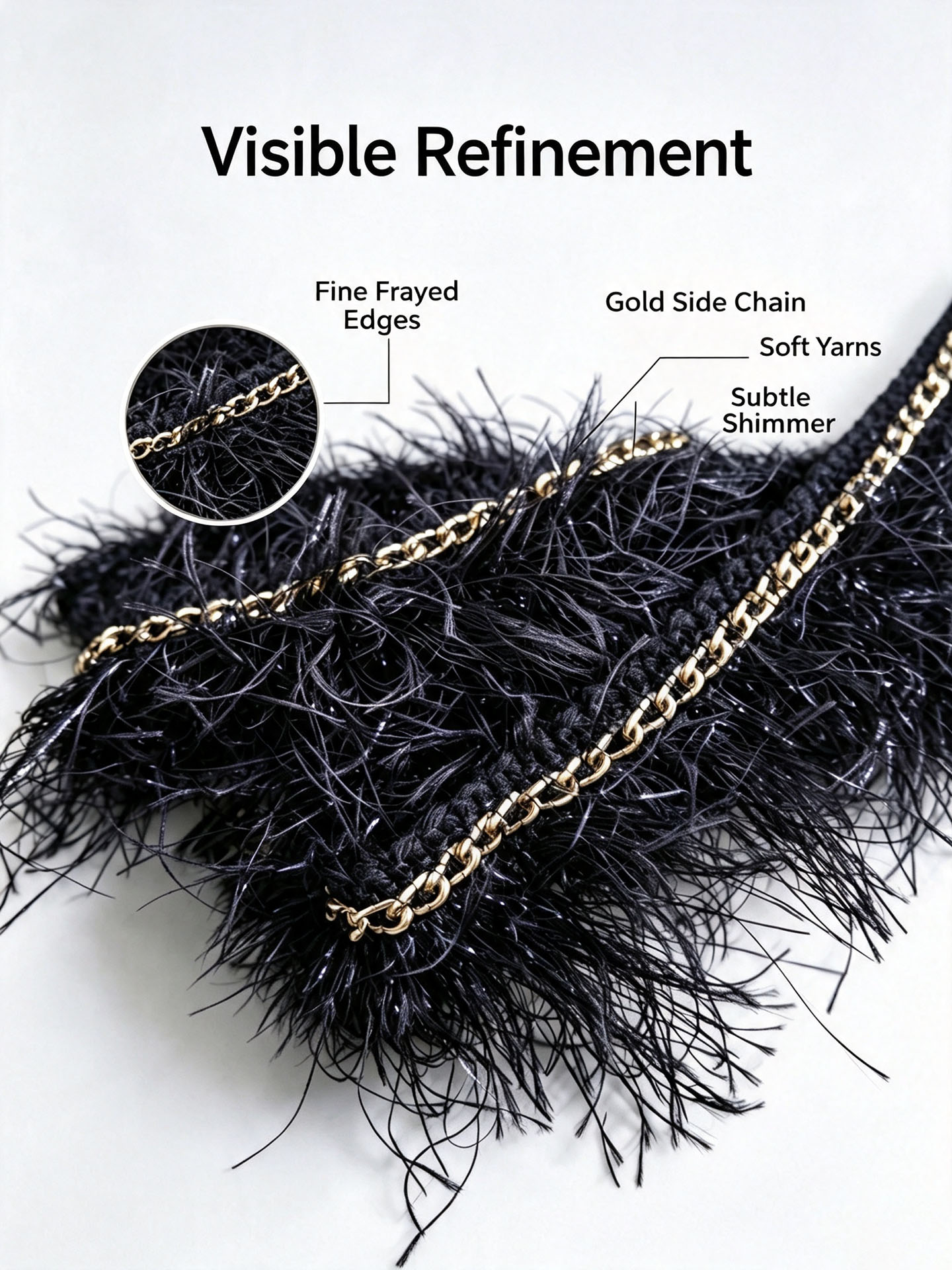 3 Meters Black Faux Feather Ta - Home Fragrance No 3 review and price
