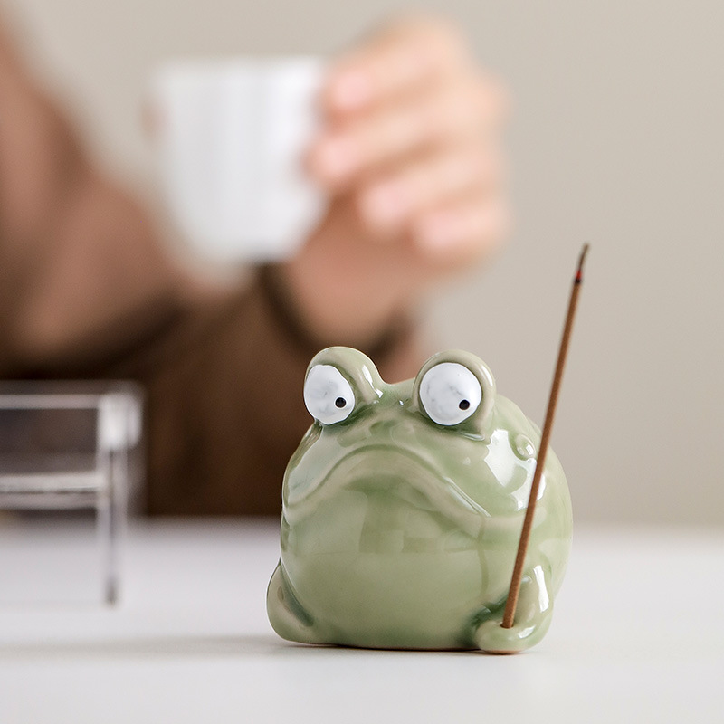 Creative Ceramic Frog Incense  - Home Fragrance Zen review and price