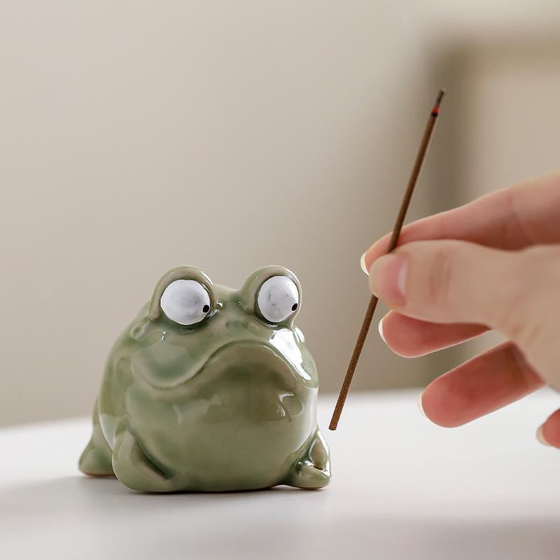 Creative Ceramic Frog Incense  - Home Fragrance Zen review and price