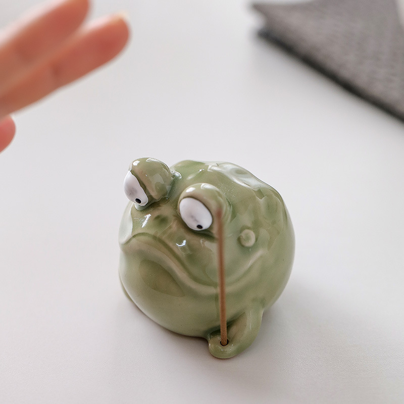 Creative Ceramic Frog Incense  - Home Fragrance Zen review and price