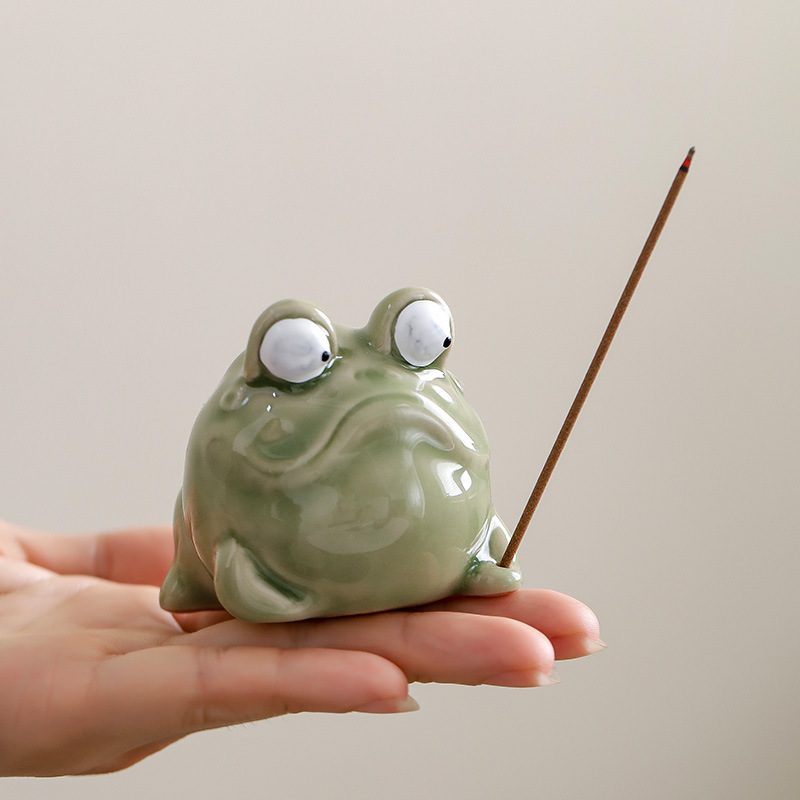 Creative Ceramic Frog Incense  - Home Fragrance Zen review and price