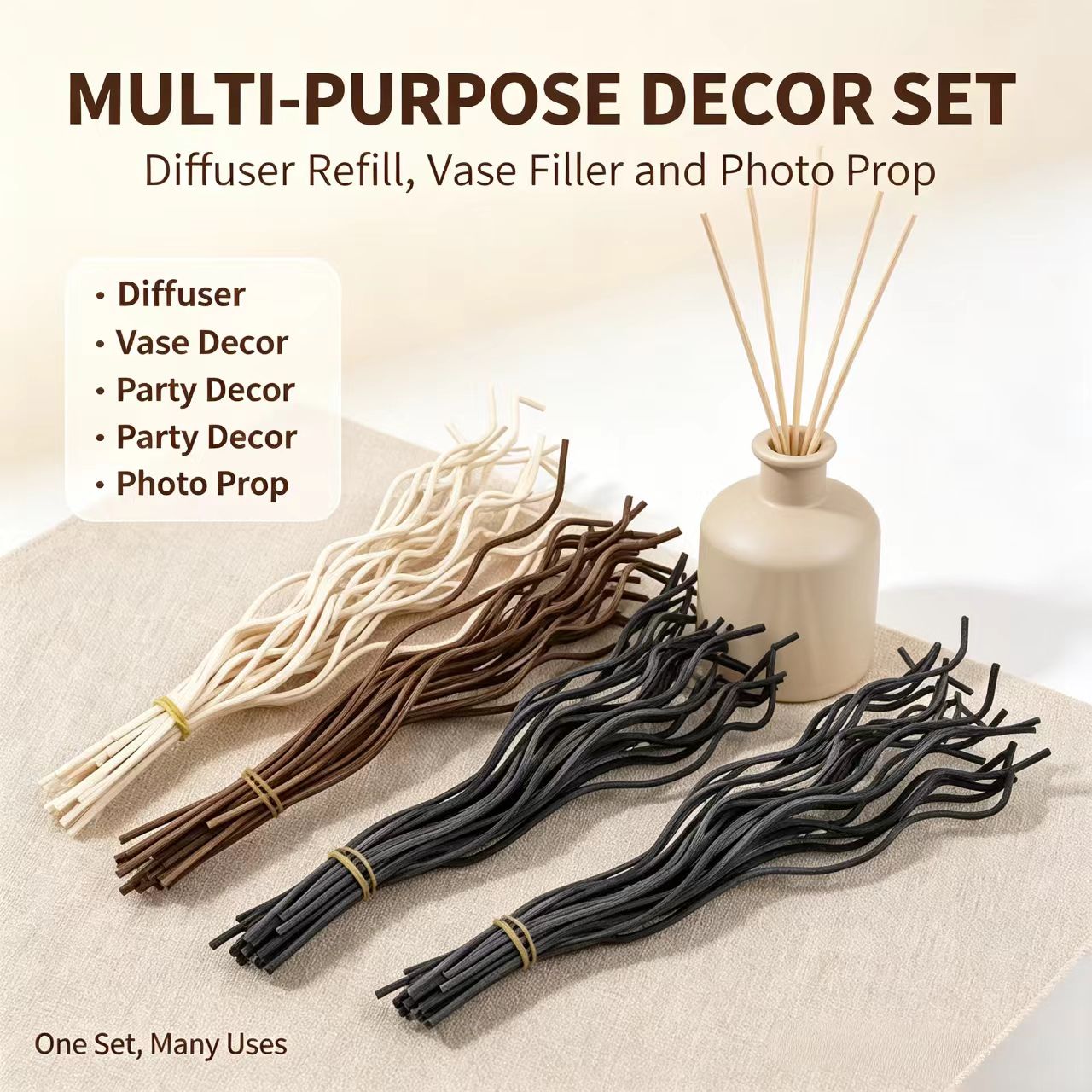 20Pcs Long Wavy Rattan Reed Di - Home Fragrance Refill review and price