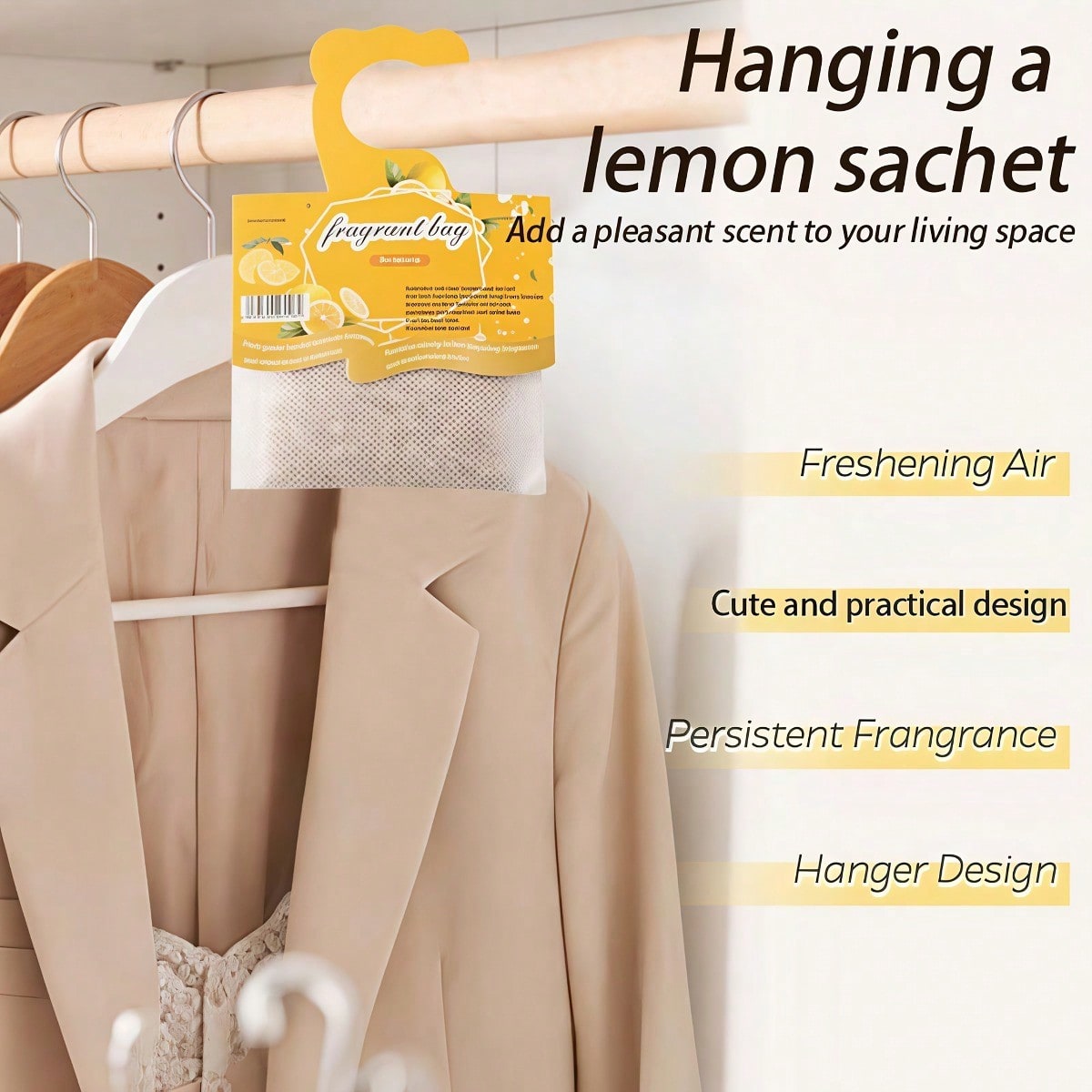 Hanging Lemon Scented Sachets, - Home Fragrance Flowers review and price