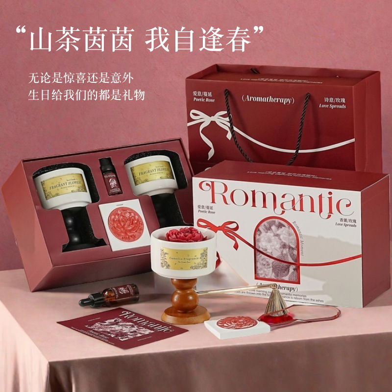 High-end Camellia Scented Cand - Home Fragrance Gift Set review and price