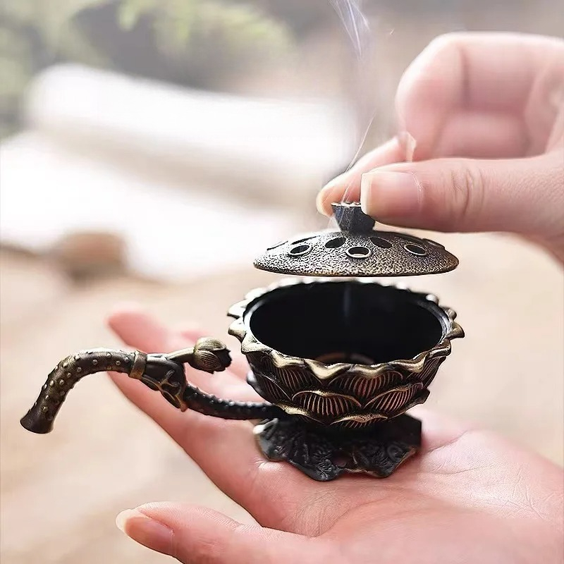 Alloy Lotus Hand Incense Burne - Home Fragrance Zen review and price