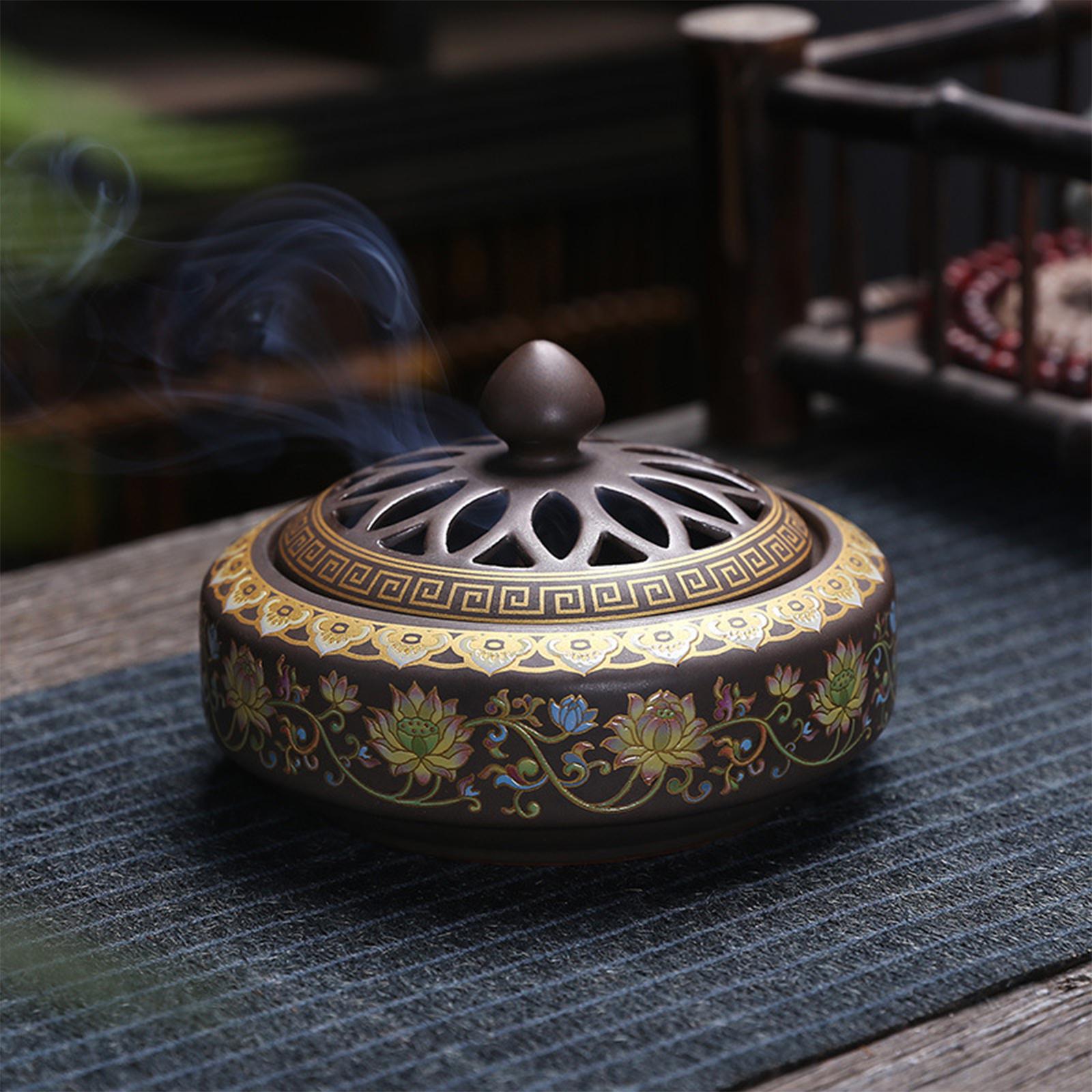 Ceramic Burner Flower Pattern  - Home Fragrance Zen review and price